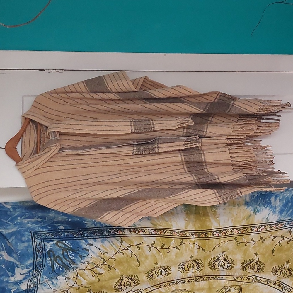 Wool poncho